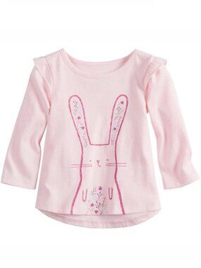 KIDS Jumping Beans Pink High-Low Ruffle Shirt